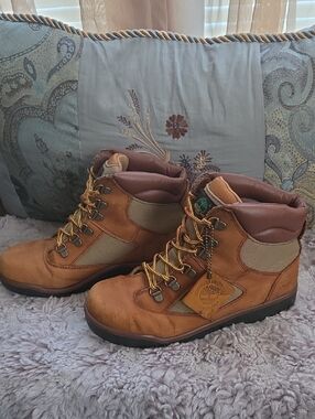 Timberland Tan and Brown Leather Outdoor Boots